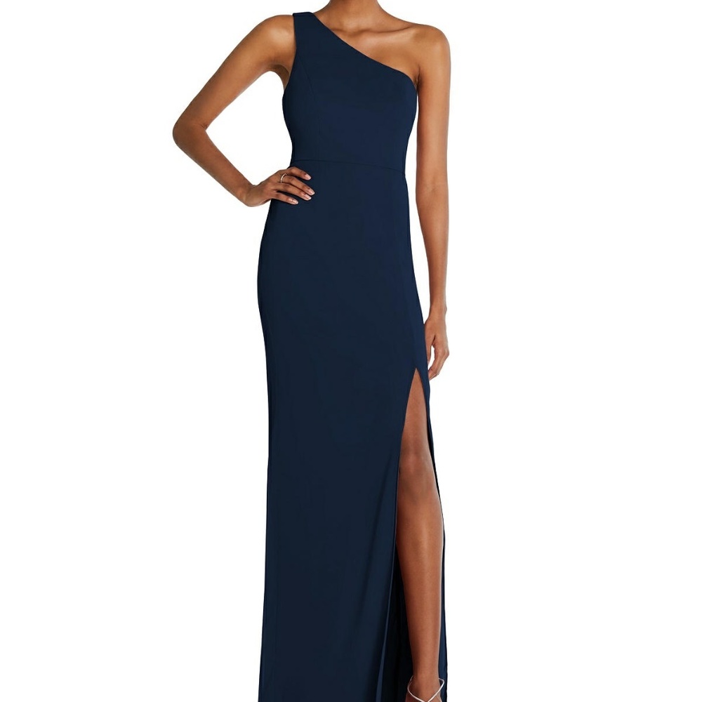 Dessy One Shoulder Chiffon